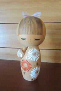 ★　青木蓼華　ひな菊　近代こけし 　創作こけし　日本人形　伝統工芸　　JAPAN KOKESHI 　日本土産　郷土玩具　