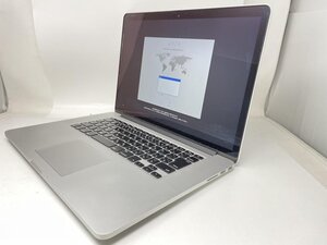 M189【ジャンク品】 MacBook Pro Retina Mid 2015 15インチ SSD 256GB 2.2GHz Intel Core i7 /100