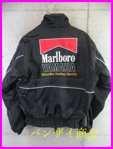 4160s21◆希少◆Marlboro YAMAHA ヤマハレーシング ナイロンライダースジャケット ブルゾン L/ライディング/ツーリング/オートバイ/バイク