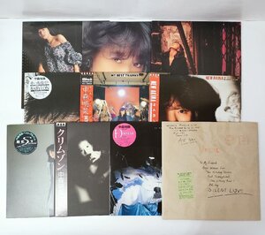 ☆【LP レコード】中森明菜 10枚 邦楽 帯付き有 クリムゾン D404ME SILENT LOVE