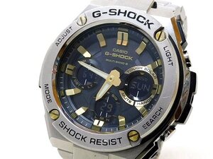 CASIO カシオ GST-W1100 時計 ■ G-SHOCK ジーショック Ｇスチール ブラック デジアナ 腕時計 タフソーラー メンズ □6L