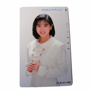 ★未使用・テレカ★西村知美/ にしむらともみ★HOYA株式会社（ホーヤ）★テレホンカード・50度数★ 芸能人・女性タレント★S236