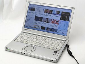 1円～ ノートパソコン 12.1型 Panasonic CF-SX4EDHCS 中古良品 第5世代Core i5 8GBメモリ DVDRW 無線 Bluetooth カメラ Windows11 Office済