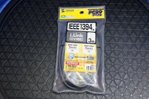 ●未使用品● サンワサプライ/IEEE1394ケーブル（4pin-4pin・ダークグレー・3m）★KE-DD3★ 在580S