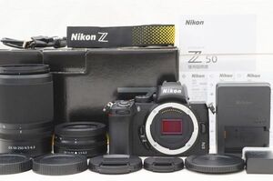 ☆極上美品☆ Nikon ニコン Z 50 ダブルズームレンズキット 元箱 付属品 ♯25011507