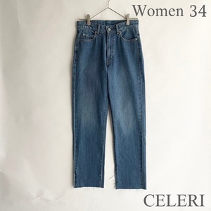 【未使用 タグ付き】CELERI セルリ 22SS Side Slit Denim サイドスリット デニム カットオフ ジーンズ Deuxieme Classe インディゴ 34 sk