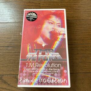 未開封品　デッドストック　倉庫保管品　VHS T.M.Revorution TMR THE FORCE LIVE 1999.3.17&18 ARVJ30 初回特典