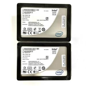 S61016160 INTEL SATA 80GB 2.5インチ SSD 2点【中古動作品】