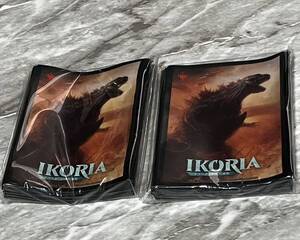 新品未開封 MTG 逃れ得ぬ災厄 ゴジラ スリーブ 2パック（40枚入×2）イコリア 初回限定特典 IKORIA 巨獣の棲処 マジック・ザ・ギャザリング