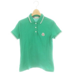 モンクレール MONCLER MAGLIA POLO MANICA CORTA 半袖 ポロシャツ S 緑 グリーン /DF ■OS レディース