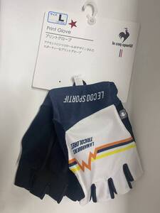 どや！売切り！！ル・コック【le coq sportif Print Glove】指切りグローブ/Lサイズ