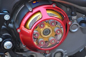 【国内在庫】DUCABIKE ドゥカバイク 乾式クラッチ (純正 / スリッパークラッチ含む) 用 スプリング・リテーナー DUCATI ドゥカティ (赤)