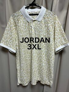 JORDAN ドライフィット ポロシャツ 3XL ジョーダン GOLF ゴルフ NIKE ナイキ ヒョウ柄 dri-fit ポロ 半袖 アニマル柄