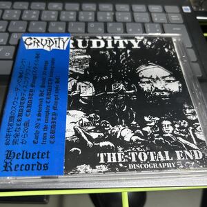 送料込み　CRUDITY/THE TOTAL END DISCOGRAPHY音源集 SWEDEN HARDCORE PUNK MOB47 DISARM AGONI ANTI-CIMEX FEAR OF WAR