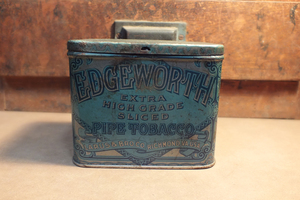 [ヴィンテージ缶] TIN エッジワース プラグスライス パイプ・タバコ ブリキ缶　Vintage Edgeworth Plug Slice Tobacco TinCan