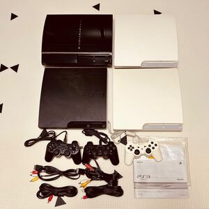 1円スタート SONY PlayStation3 CECH-3000A 2台 CECH-3000B CECHA00 コントローラー色々ジャンク品 プレステ3 ソニー