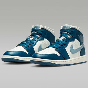 ◆ 新品 28cm 国内正規 ナイキ NIKE WMNS AIR JORDAN 1 MID SKY J FRENCH BLUE BQ6472-414 ウィメンズ エアジョーダン1 ミッド US11