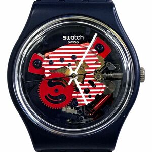 美品 Swatch スウォッチ Porticciolo ポルティシオロ 腕時計 GN239 クオーツ コレクション ラウンド アナログ 電池交換済み 動作確認済み