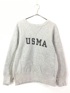 古着 80s USA製 Champion Reverse Weave 「USMA」 貴重!! 両面 前Ｖ リバース スウェット トレーナー S 美品!!