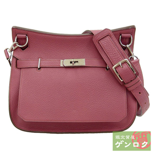 【中古】HERMES エルメス ジプシエール28 ショルダーバッグ クラッチバッグ 2WAYバッグ 斜め掛け ピンク系 □O刻印(2011年) 【質屋】