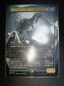 ☆MTG　忠実なラプトルブルー 　ジェラシック・1枚