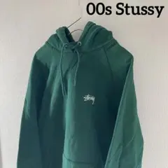 00sStussyステューシースウェットパーカーメンズ長袖グリーン緑