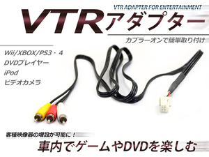 【メール便送料無料】 VTR入力アダプター ダイハツ アルティス ACV40N/45N H21.1～H22.3 外部入力 メーカーナビ用