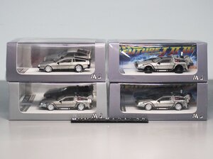 ▲4点！MJ 1/64 バック トゥ ザ フューチャー パート DMC-12 I II OPEN デロリアン DeLorean Back To The Future TIME MACHINE 新品