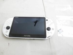 【同梱可】中古品 ゲーム PS Vita 本体 PCH-2000 グレイシャーホワイト 動作品 メモリーカード 32GB付き