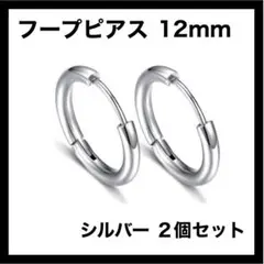 フープピアス フープピアス ステンレス 12mm  2個 メンズ ディース