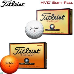 オレンジ 1ダース 反発性の高いコア 使用率No.1 高い飛距離性能とソフトな打感 タイトリスト Titleist ゴルフ ボール HVC SOFT FEEL 