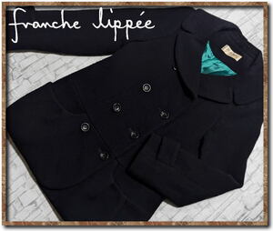 ☆franche lippee　フランシュリッペ　ウールコート　紺☆