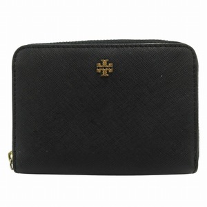 トリーバーチ TORY BURCH 財布 コインケース ウォレット ロゴプレート レザー 黒 ブラック /GV 1116 レディース