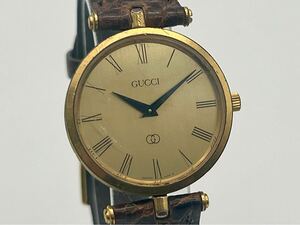 K17KE6 稼働品 GUCCI グッチ 腕時計 クオーツ ラウンド ローマン 910 