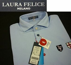 春夏半袖20900円■50LL■LAURAラウラ ★鹿の子ポロシャツ22