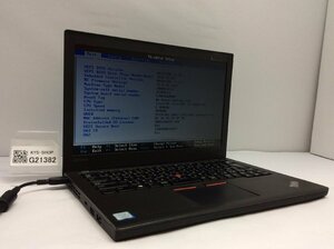 ジャンク/ LENOVO 20HMA1G5JP ThinkPad X270 Intel Core i3-7100U メモリ4.1GB NVME256.06GB 【G21382】