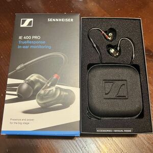 ゼンハイザー SENNHEISER 有線イヤホン IE 400 PROカナル型 プロフェッショナル向け モニタリングイヤホン スモーキーブラックSMOKY BLACK