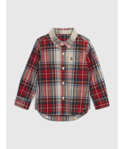 「GAP」 「KIDS」長袖シャツ - レッド キッズ