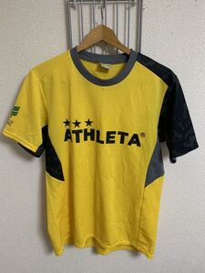 ［ATHLETA］アスレタ 半袖　スポーツウェア　黄色　Mサイズ Y441