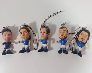 CORINTHIAN　コリンシアンサッカー選手　フットボール　フィギュアストラップ５種　BUFFON/CANNAVARO/CASSANO/DI VAIO/GATTUSO