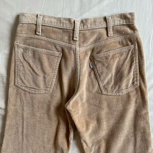 希少! 太畝 70s Levi’s コーデュロイ フレアパンツ USA製 SCOVILLジップ スレーキスタンプ ビンテージ ベルボトム 517 646 60s 80s