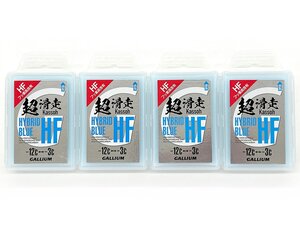 未使用 GALLIUM/ガリウム 超滑走 HYBRID BLUE HF(50G) 4個セット 全雪質用 SW2198 -12℃～-3℃ 滑走ワックス スキー スノーボード