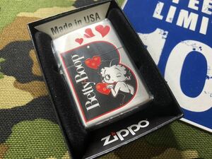 ●新品●送料140円～● ベティ ブープ 90th 限定 受注生産の 「B」ジッポーライター mercismith2zippo