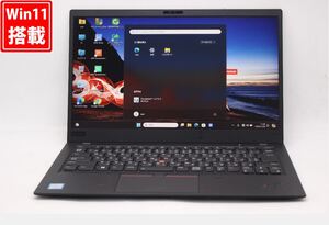 中古 フルHD タッチ 14型 Lenovo ThinkPad 6th X1 Carbon Windows11 八世代 i5-8250U 8GB NVMe 256GB-SSD カメラ 無線 Office付 管:1138v