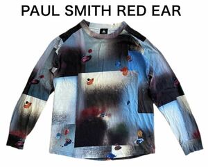 【送料無料】中古 PAUL SMITH RED EAR レッドイアー 長袖Tシャツ 宇宙 SPACE UNIVERSE