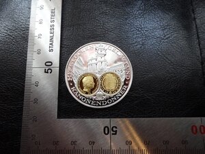 Rarebookkyoto　G306　銀貨　euro-記念銀貨　MIT GLOCKENGELUT UND　1200JAHRE　1枚　20g　金メッキ