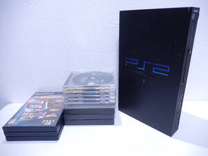 【管HI0719】500円！ SONY ソニー プレイステーション2 プレステ2 SCPH-35000 ソフト15本セット Playstation2