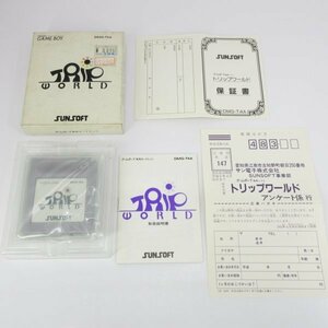 国内正規品 トリップワールド TRIP WORLD 箱・説明書・ハガキ・保証書 F7 サンソフト 植田祐一 ゲームボーイ GB 即発送 ソフト SunSoft