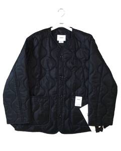 極美品 WTAPS ダブルタップス 24SS キルティング ジャケット ライナージャケット コート 241CWDT-JKM02 RIPSTOP. 中綿 黒 ノーカラー 04