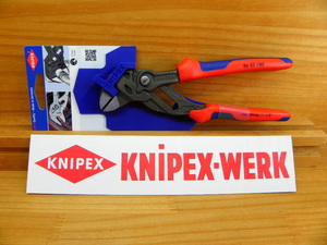 クニペックス プライヤーレンチ *KNIPEX 8602-180SB 中型 黒 コンフォートグリップ 